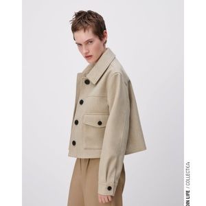 ZARA Cropped Soft Jacket